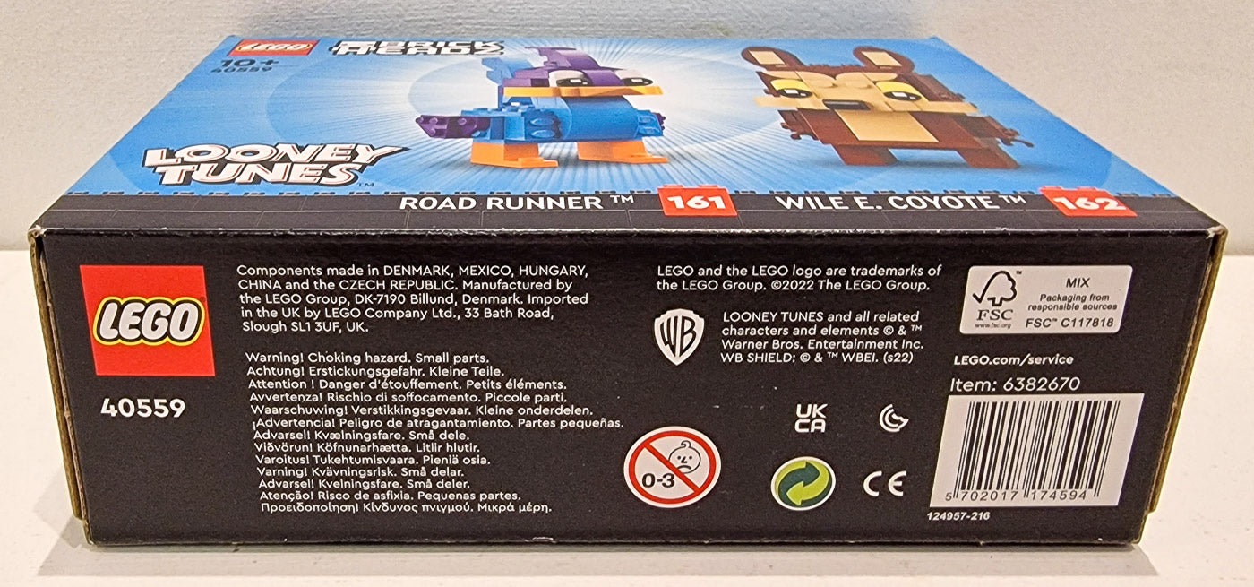 LEGO 40559 Brickheadz Road Runner & Wile E. Coyote