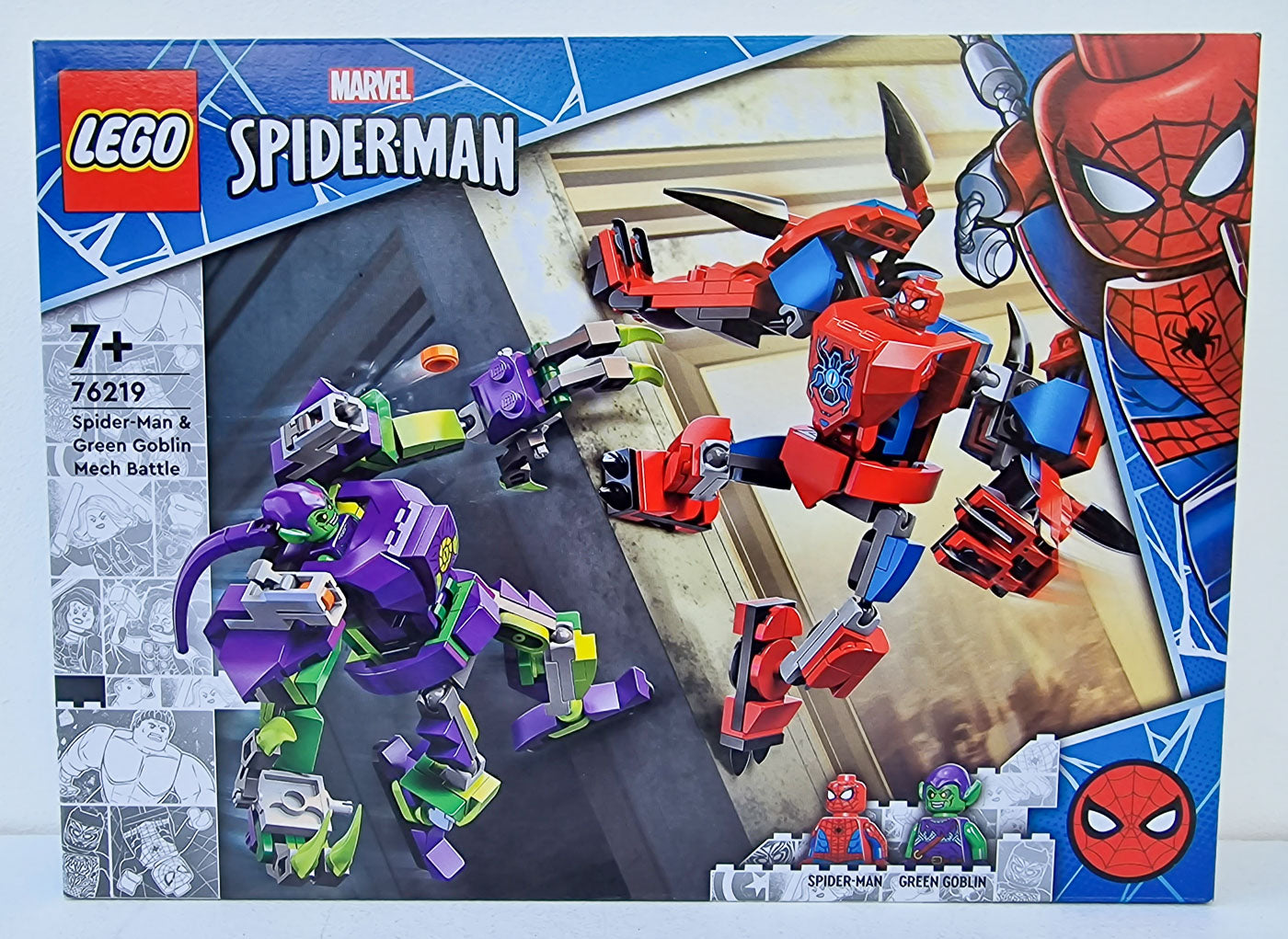 LEGO 76219 Super Heroes Marvel Spider-Man and Green Goblin Mech Battle