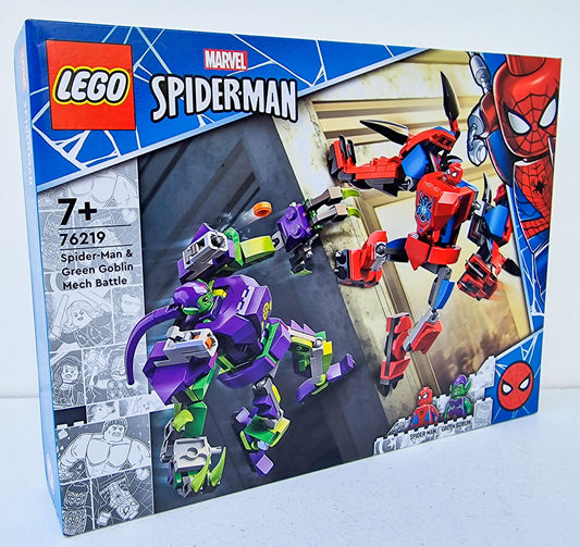 LEGO 76219 Super Heroes Marvel Spider-Man and Green Goblin Mech Battle