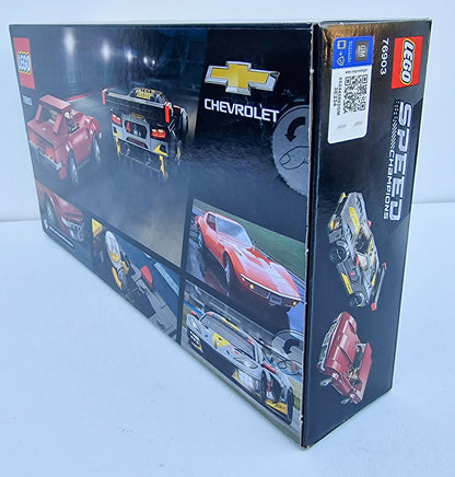 LEGO 76903 Speed Champions Chevrolet Corvette C8.R Race Car and 1968 Chevrolet Corvette