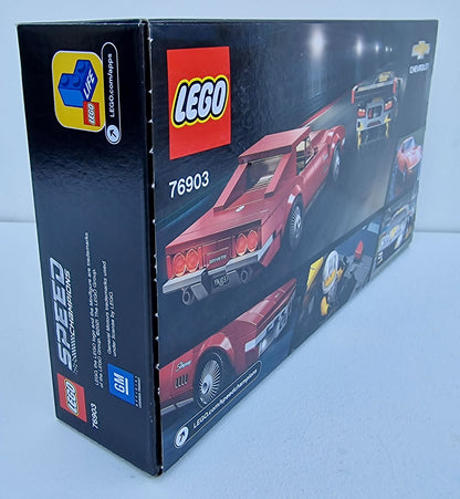 LEGO 76903 Speed Champions Chevrolet Corvette C8.R Race Car and 1968 Chevrolet Corvette