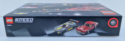 LEGO 76903 Speed Champions Chevrolet Corvette C8.R Race Car and 1968 Chevrolet Corvette